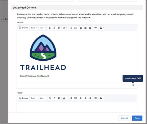 Click Email in the sidebar to the left. . Letterhead and welcome email salesforce